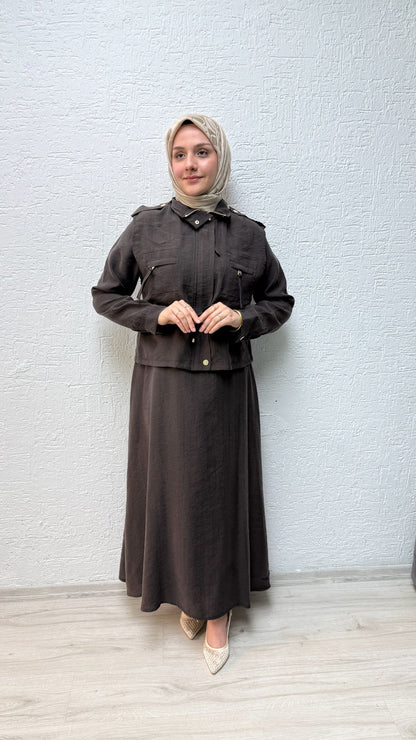 Yelekli tansel elbise