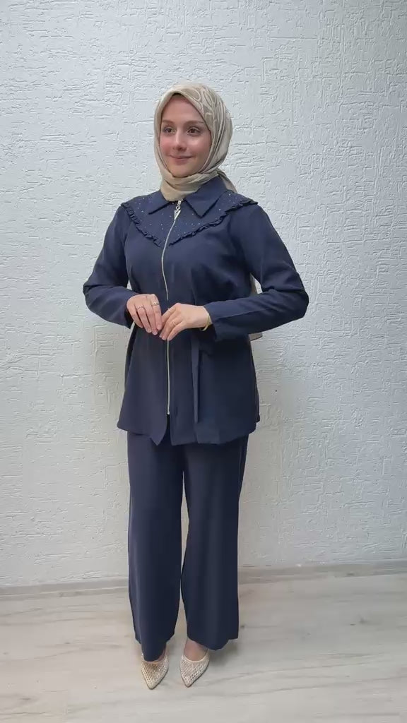 Videoyu yükle: Nival Tensel Pantolonlu Takım